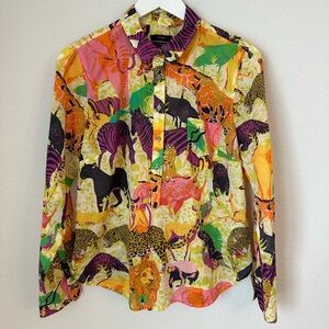 ☀️ J. CREW Ratti Safari Classic Popover Shirt
